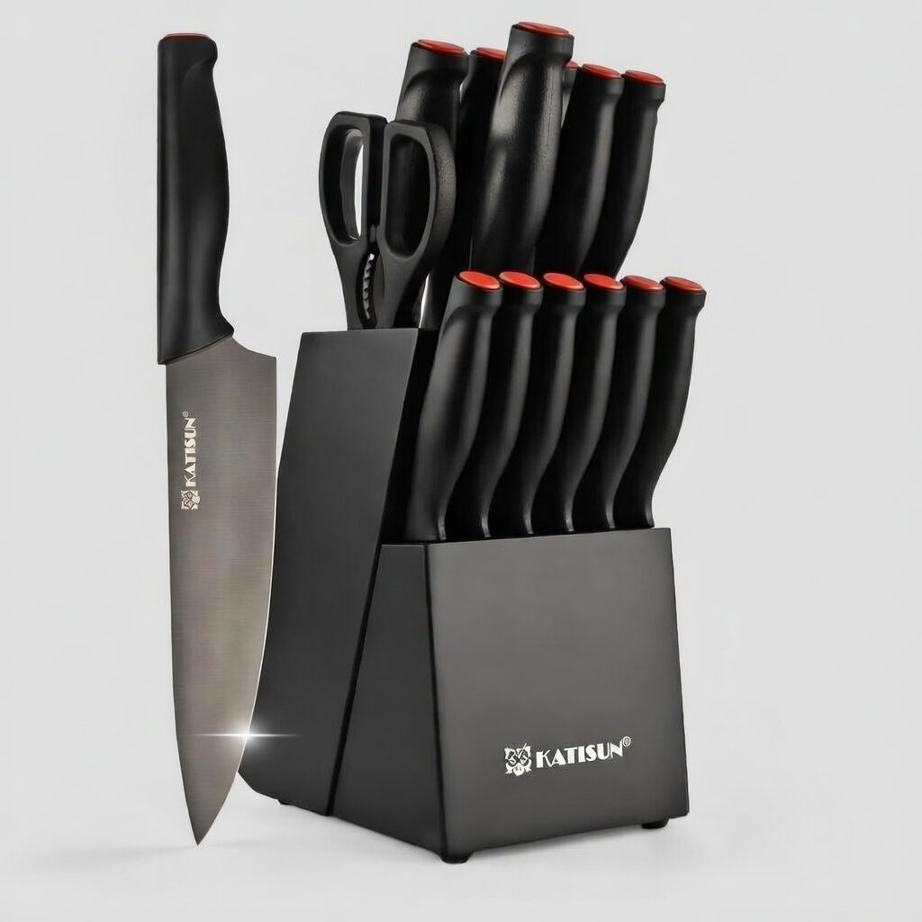 Premium Stainless Steel Knife Set (15-Piece)